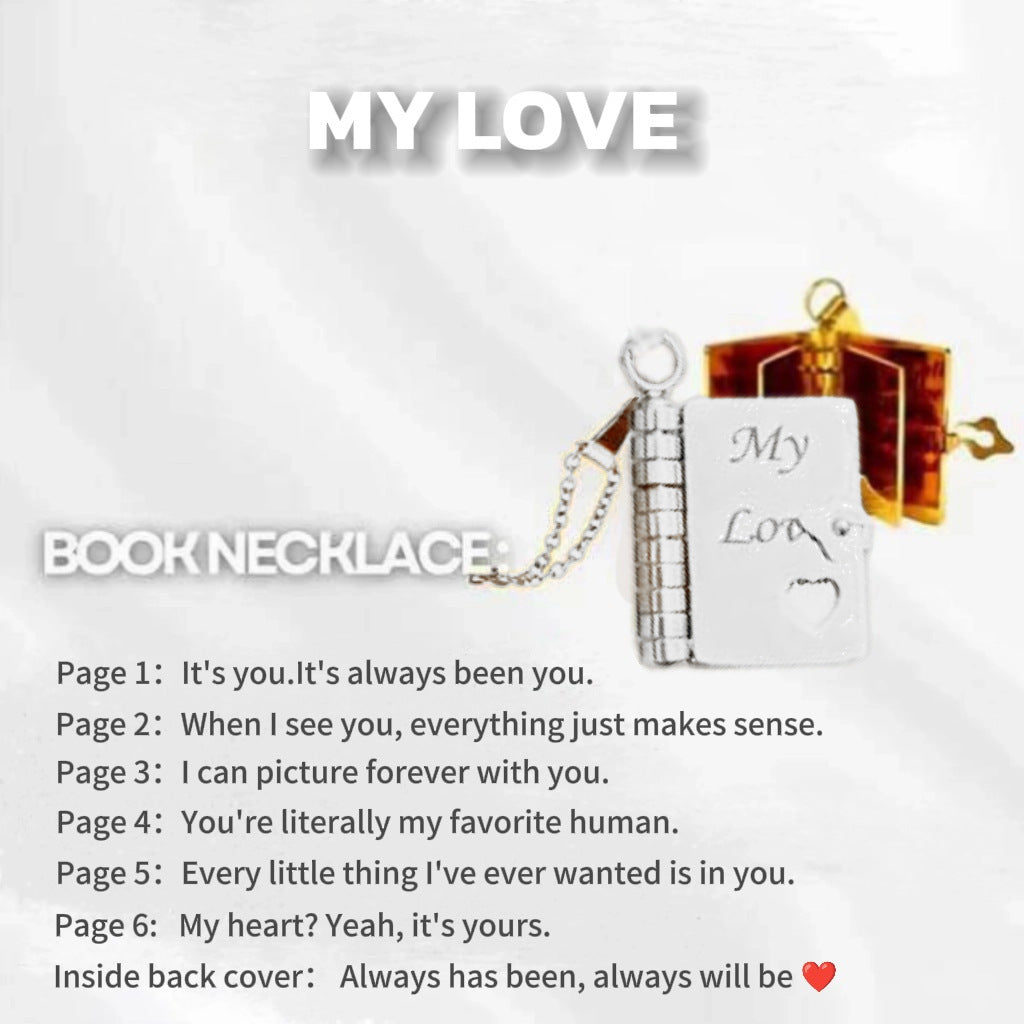 Final 3 Hours: 60%OFFđ„Book Necklace for Granddaughter