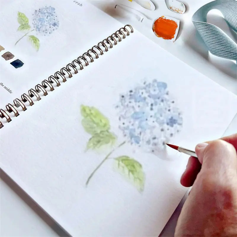 Watercolor Coloring Book Including 12 Colors Watercolor Paint with Brush 🔥Final 3 Hours: 50%OFF🔥