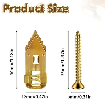 🔩QIAWI™-40PCS Self-Drilling Drywall Anchors and Screws Kit 🔥Final 3 Hours: 50%OFF