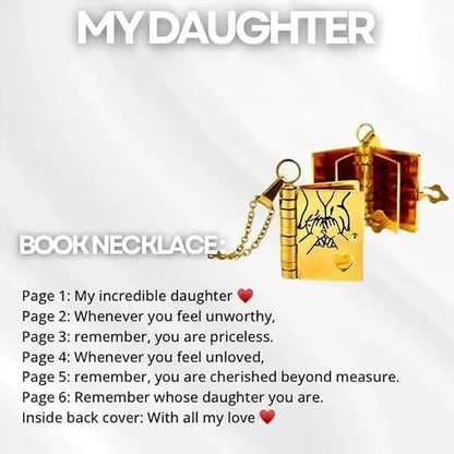 Final 3 Hours: 60%OFF🔥Book Necklace for Granddaughter