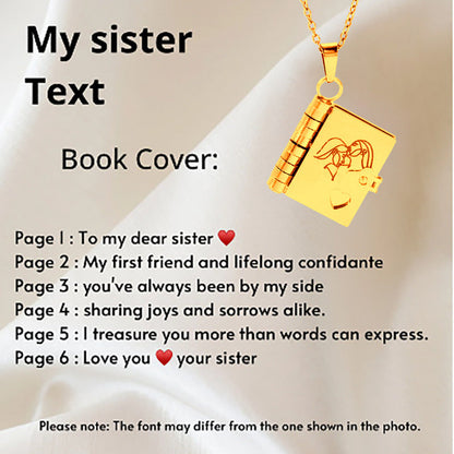 Final 3 Hours: 60%OFF🔥Book Necklace for Granddaughter