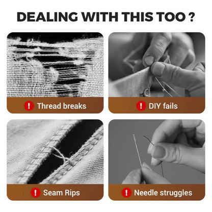 ✂️ Complete Sewing Kit – 34 Durable Needles for Home & Travel