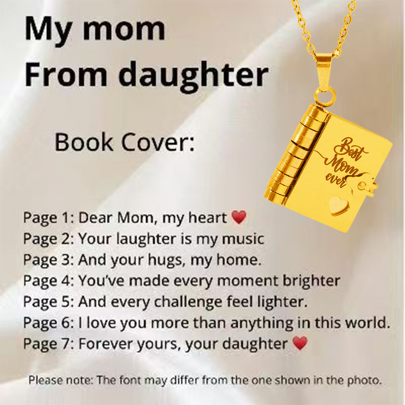 Final 3 Hours: 60%OFF🔥Book Necklace for Granddaughter