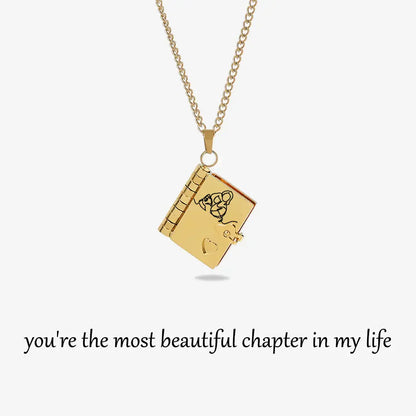 Final 3 Hours: 60%OFF🔥Book Necklace for Granddaughter