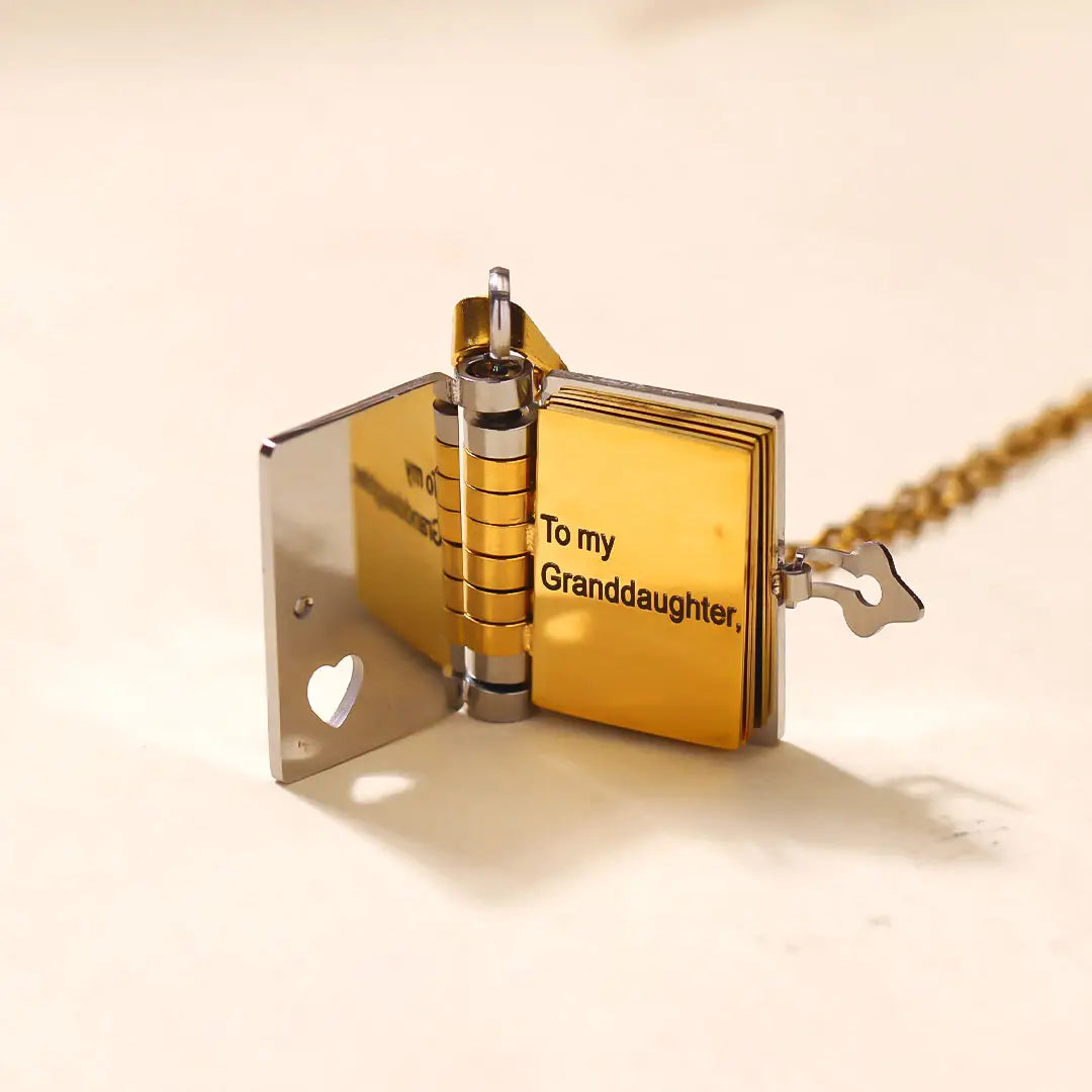 Final 3 Hours: 60%OFF🔥Book Necklace for Granddaughter