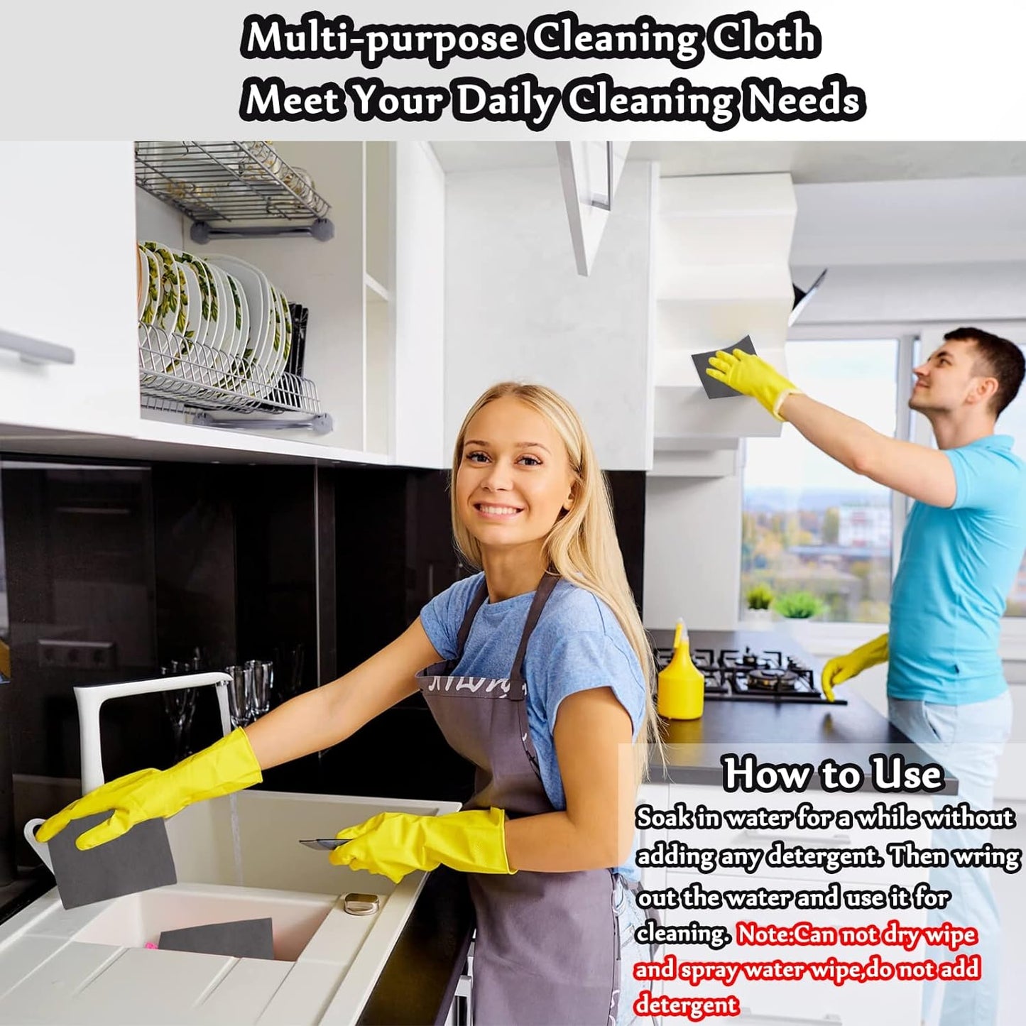 🔥10 Counts QIAWI Thickened Magic Cleaning Cloth 🔥Final 3 Hours: 70%OFF