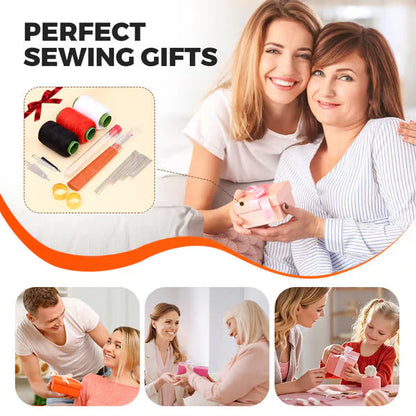✂️ Complete Sewing Kit – 34 Durable Needles for Home & Travel