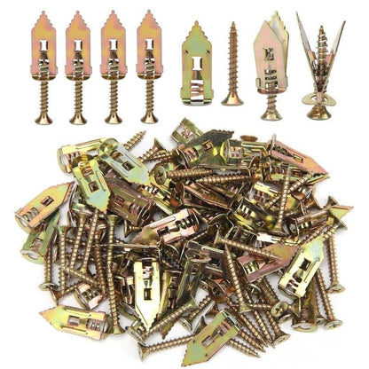🔩QIAWI™-40PCS Self-Drilling Drywall Anchors and Screws Kit 🔥Final 3 Hours: 50%OFF