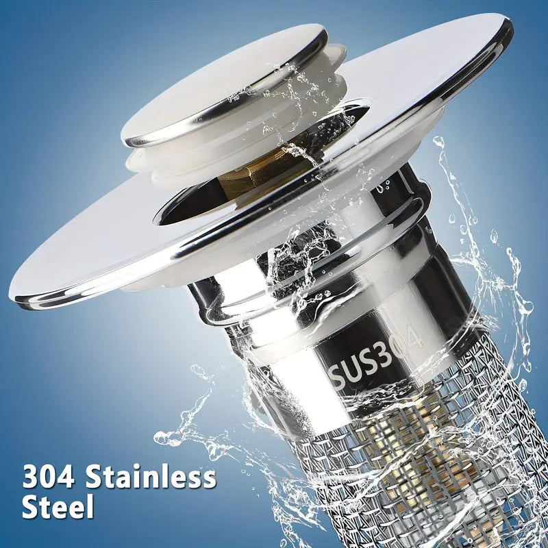 💥Buy 1, Get 1 Free! 💥Say Goodbye to Clogged Drains – Universal Sink Drain Filter with Pop-Up Design!