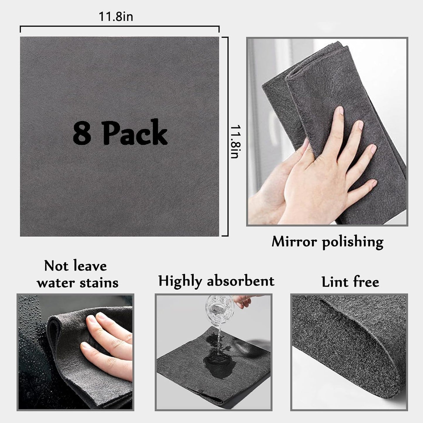 🔥10 Counts QIAWI Thickened Magic Cleaning Cloth 🔥Final 3 Hours: 70%OFF