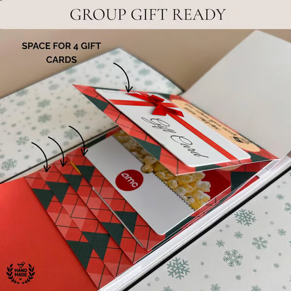🔥Buy 1 Get 1 FREE❤️ -🎄 Christmas Gift Card Holder Book 🎅Handmade Holiday Surprise