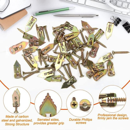 🔩QIAWI™-40PCS Self-Drilling Drywall Anchors and Screws Kit 🔥Final 3 Hours: 50%OFF