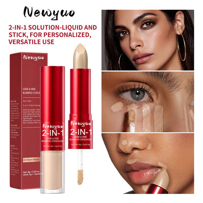 Newyuo Glide & Hide Blurring Concealer - For Lightweight Flawless Makeup, Contour, Coverage Cosmetic Foundation