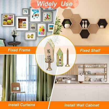 🔩QIAWI™-40PCS Self-Drilling Drywall Anchors and Screws Kit 🔥Final 3 Hours: 50%OFF