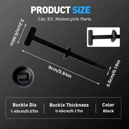 NESLEMY 50 Pcs Heavy Duty Nylon Cable Ties – Self-Locking Zip Tie Straps for Car, Home & Office Organization