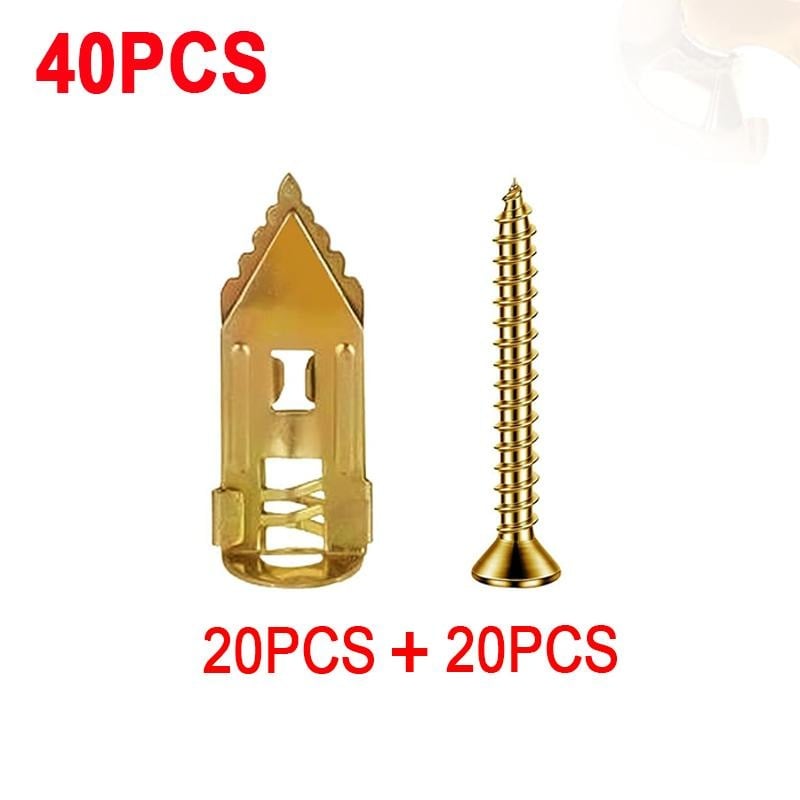 🔩QIAWI™-40PCS Self-Drilling Drywall Anchors and Screws Kit 🔥Final 3 Hours: 50%OFF