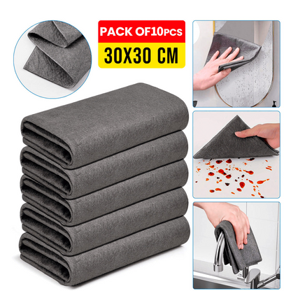 🔥10 Counts QIAWI Thickened Magic Cleaning Cloth 🔥Final 3 Hours: 70%OFF